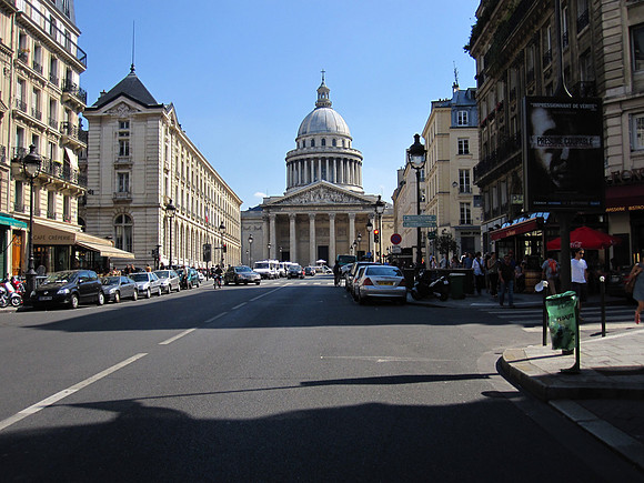 Le Pantheon from Rue Soufflot -- Paris
