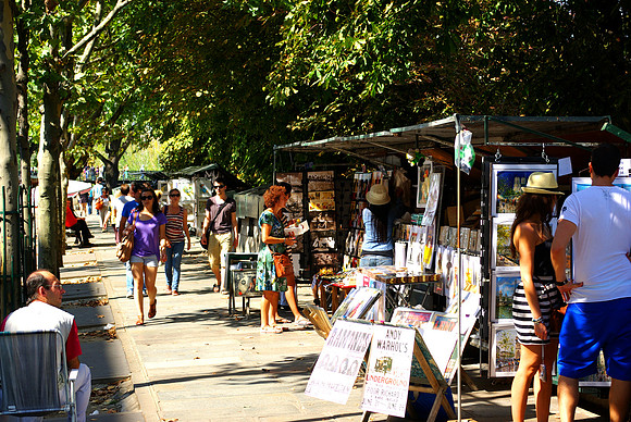 Vendors along the Seine -- Paris